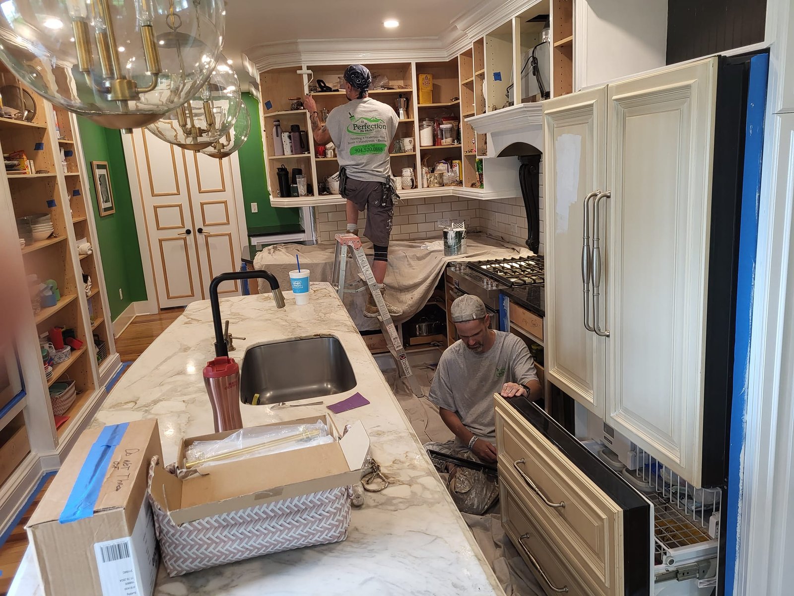 Before — Cabinet painting Ponte Vedra FL